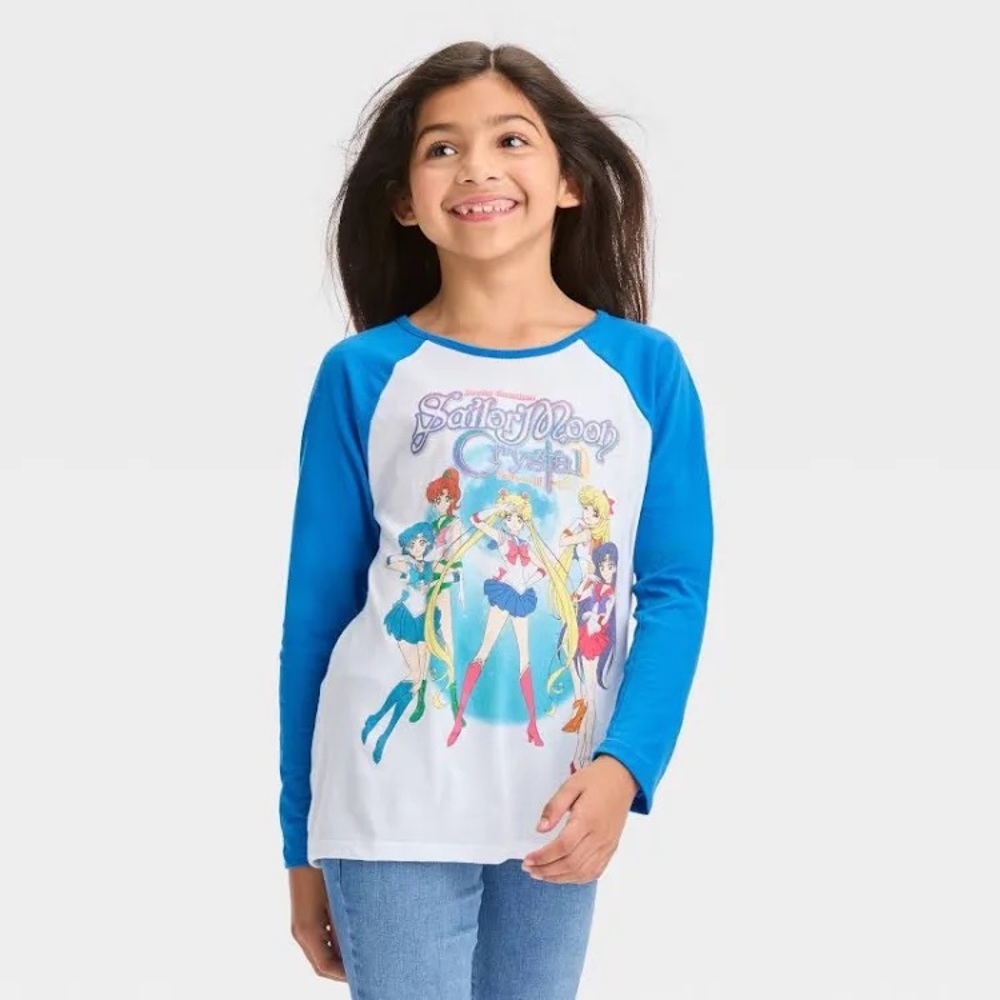Girls' Sailor Moon Long Sleeve Graphic T-Shirt